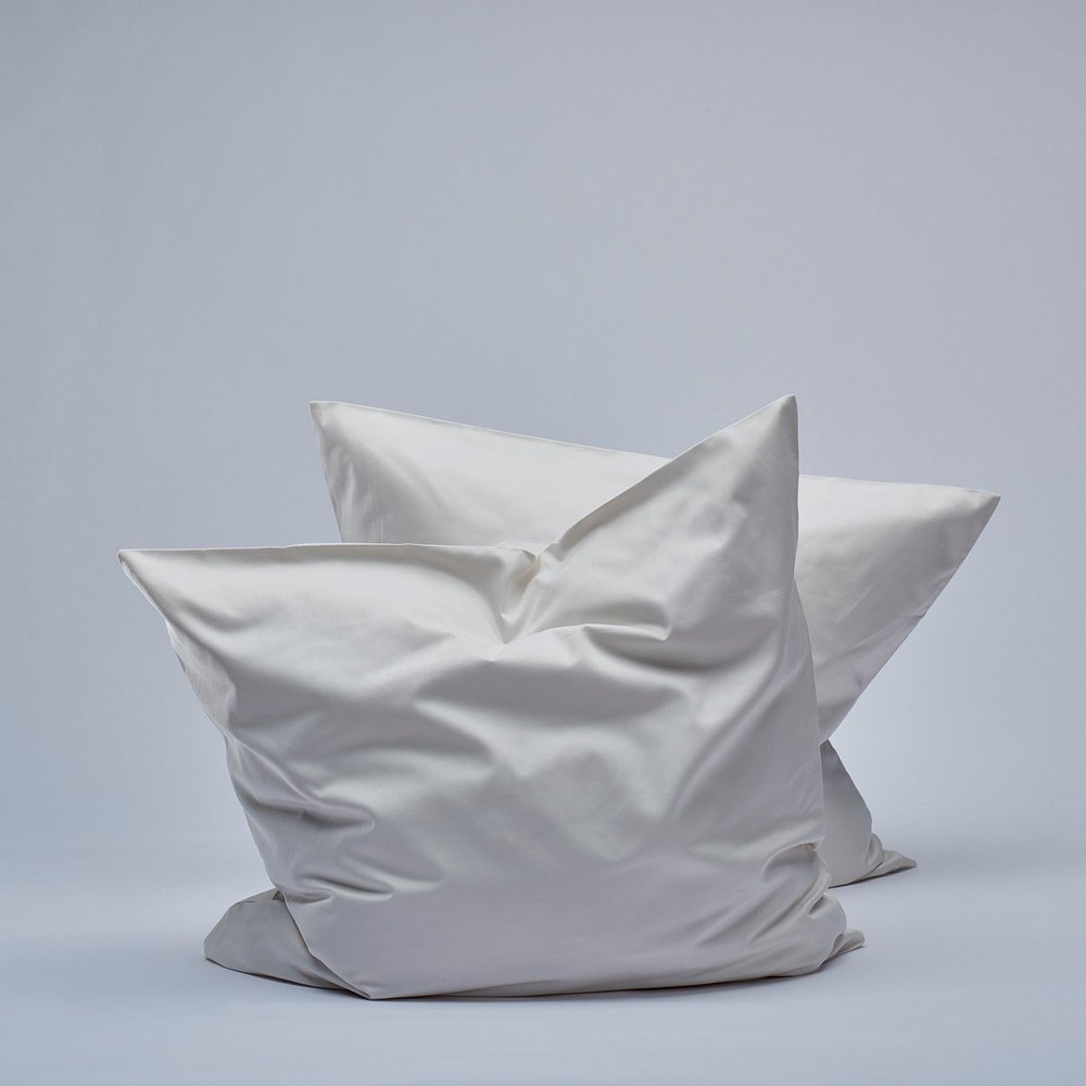 Almond milk sateen pillowcases