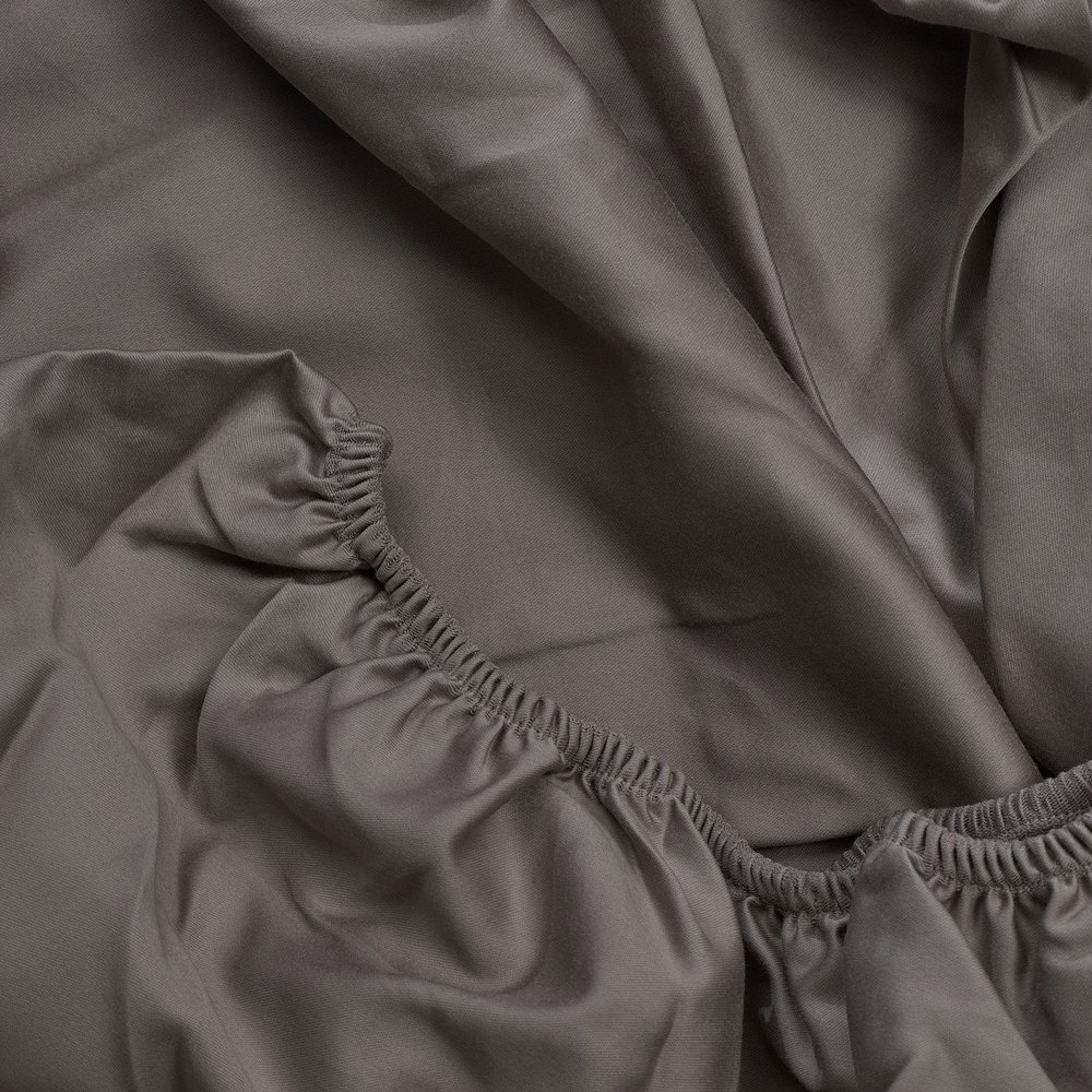 sateen sheet taupe